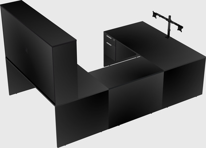 U-shaped desk