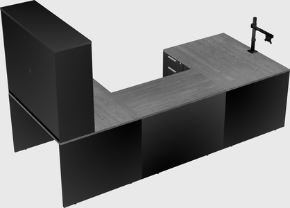 U-shaped desk