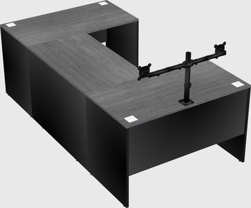 U-shaped desk