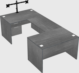 U-shaped desk