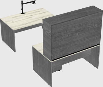 U-shaped desk