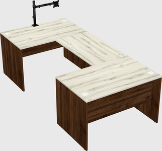 U-shaped desk