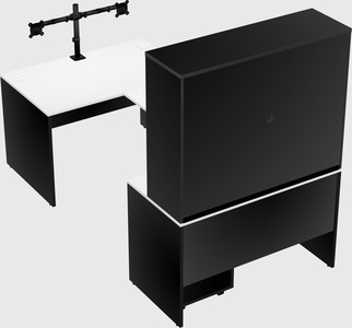 U-shaped desk