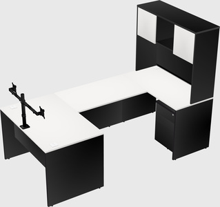 U-shaped desk