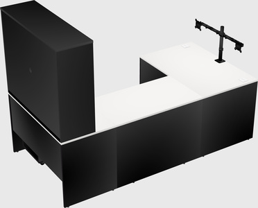 U-shaped desk