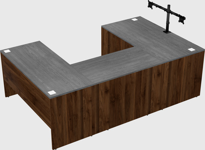 U-shaped desk