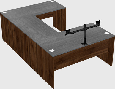 U-shaped desk