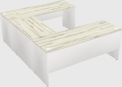 U-shaped desk