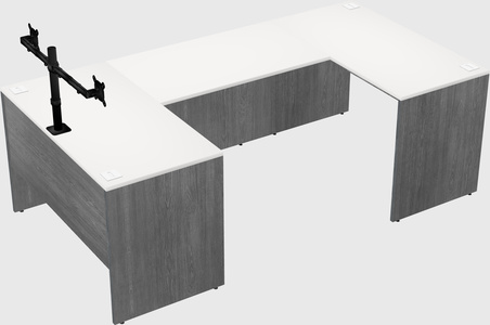 U-shaped desk