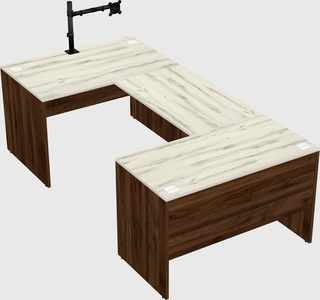 U-shaped desk
