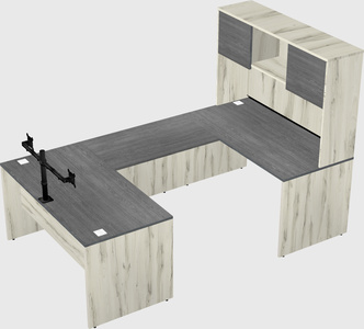 U-shaped desk