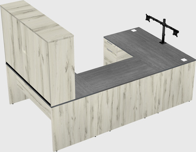 U-shaped desk