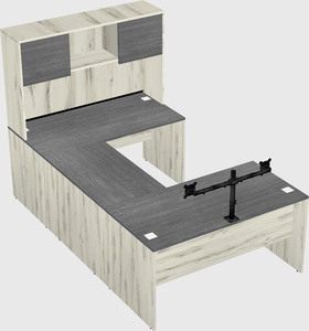 U-shaped desk