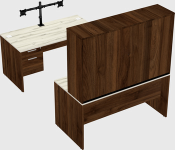 U-shaped desk