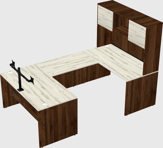 U-shaped desk