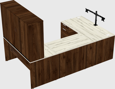 U-shaped desk
