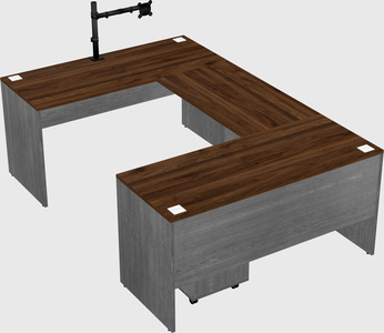 U-shaped desk