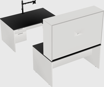 U-shaped desk