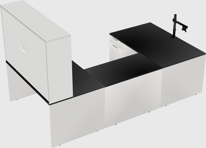 U-shaped desk
