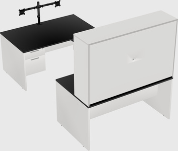 U-shaped desk
