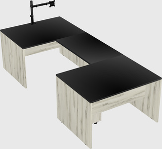 U-shaped desk