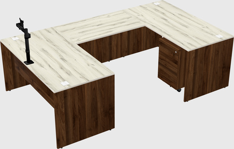 U-shaped desk