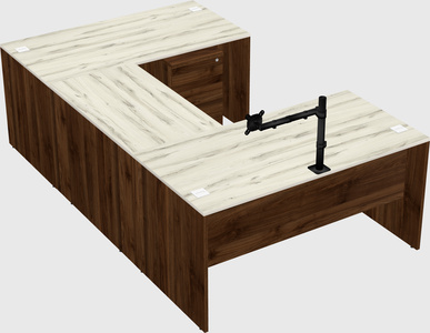 U-shaped desk