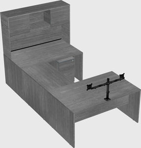 U-shaped desk