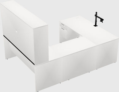 U-shaped desk