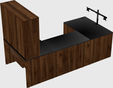 U-shaped desk