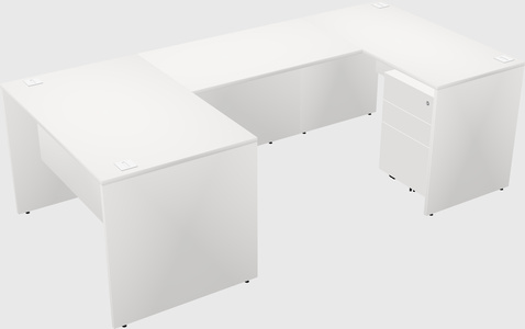 U-shaped desk