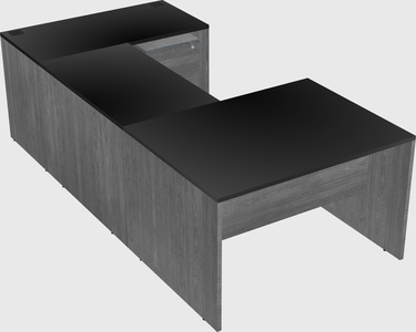 U-shaped desk