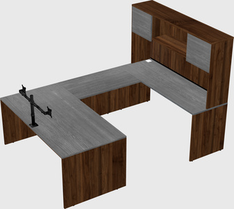 U-shaped desk