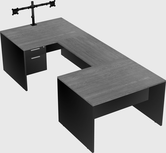 U-shaped desk