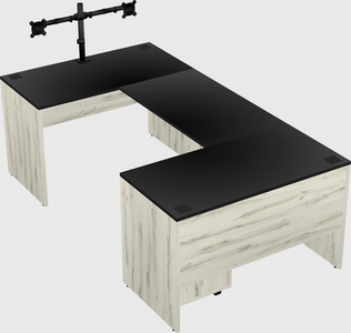 U-shaped desk