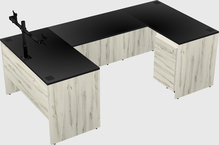 U-shaped desk