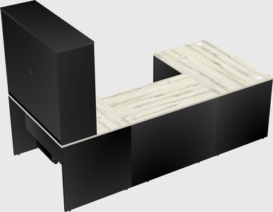 U-shaped desk