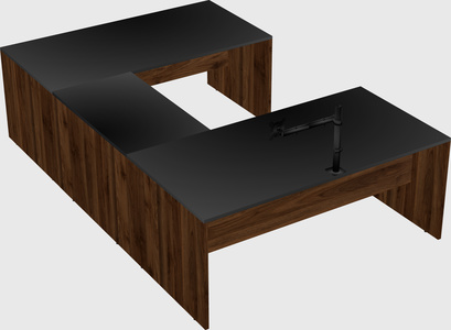 U-shaped desk