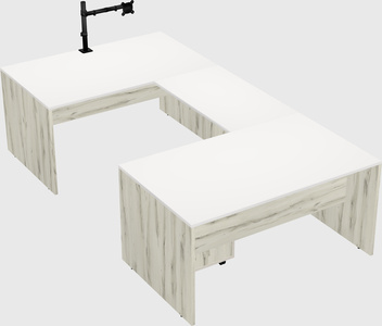 U-shaped desk
