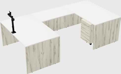 U-shaped desk