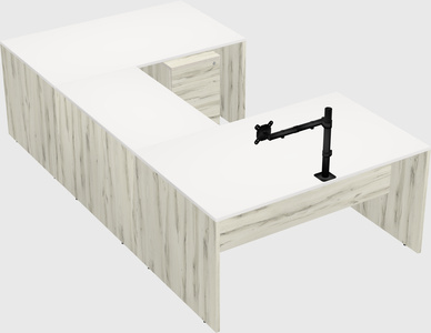 U-shaped desk