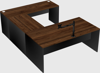 U-shaped desk
