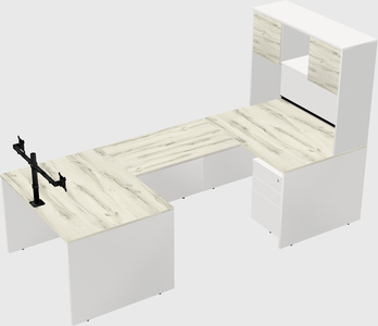 U-shaped desk