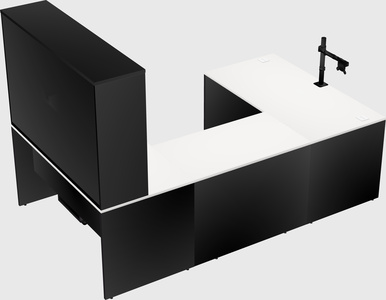 U-shaped desk