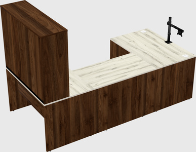 U-shaped desk