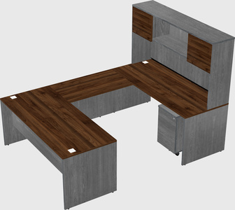 U-shaped desk
