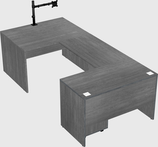 U-shaped desk