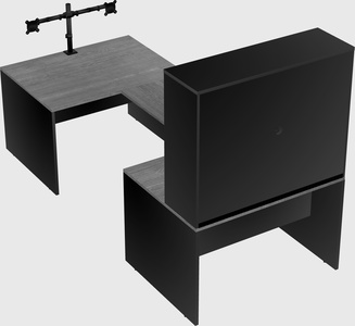 U-shaped desk