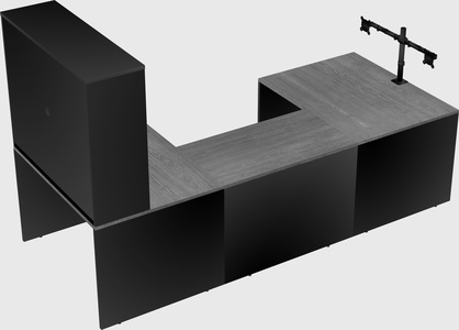 U-shaped desk