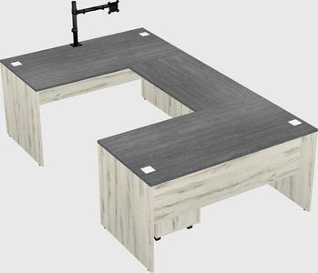 U-shaped desk